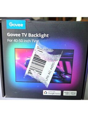 Govee TV Backlight For 40-50 Inch TVs RGBIC Smart LED Strip Lights Goggle Alexa